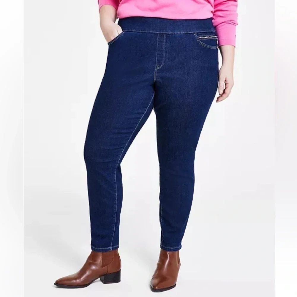 Tommy Hilfiger Plus Size TH Flex Gramercy Pull-On Jeans